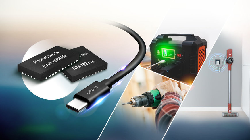 Renesas annonce une solution USB PD EPR avec un contrôleur de port Type-C et un chargeur de batterie Buck-Boost